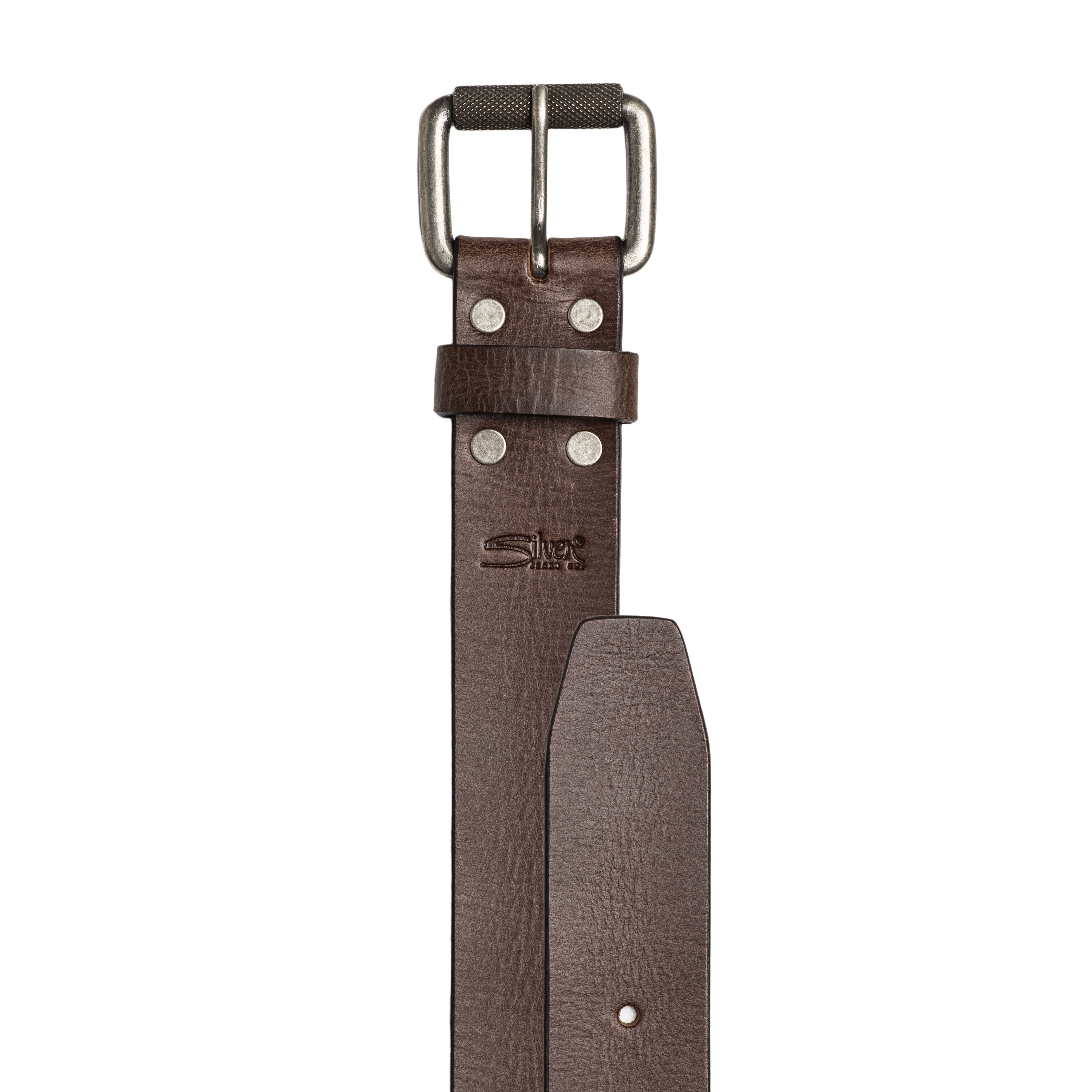 Silver Jeans Co. 38MM Genuine Leather Belt with Rivet Detail