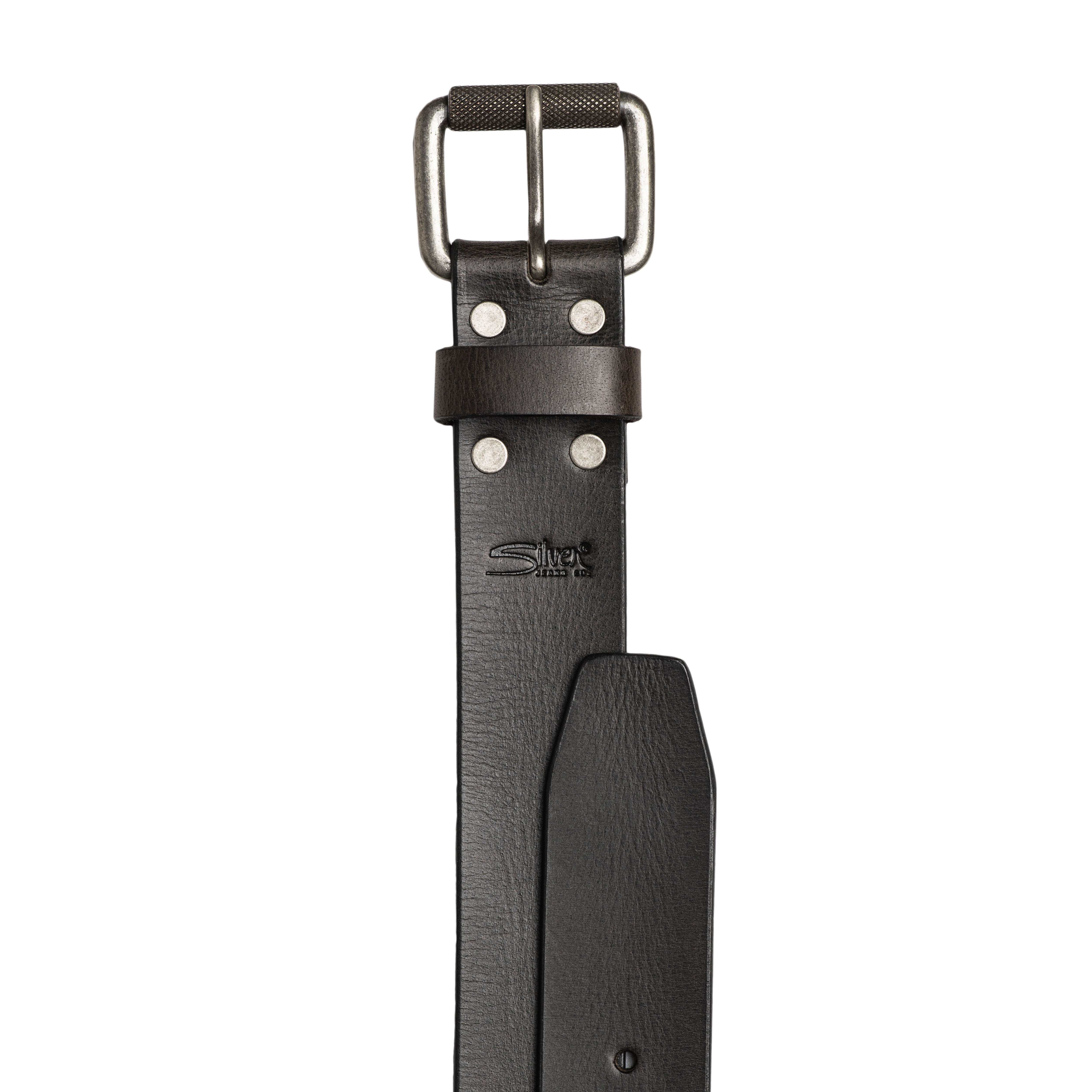 Silver Jeans Co. 38MM Genuine Leather Belt with Rivet Detail