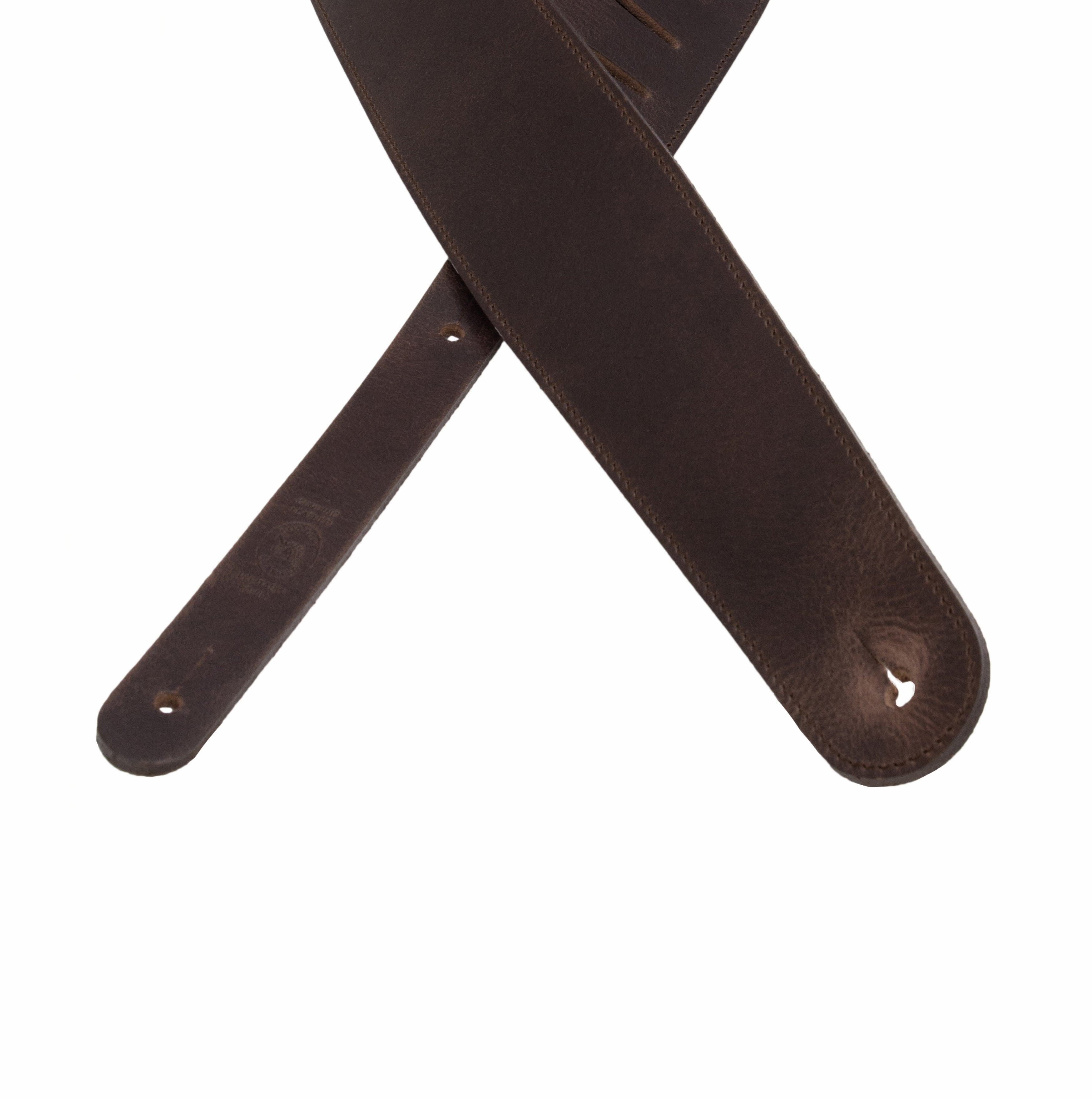 Sangle de guitare en cuir lisse épais