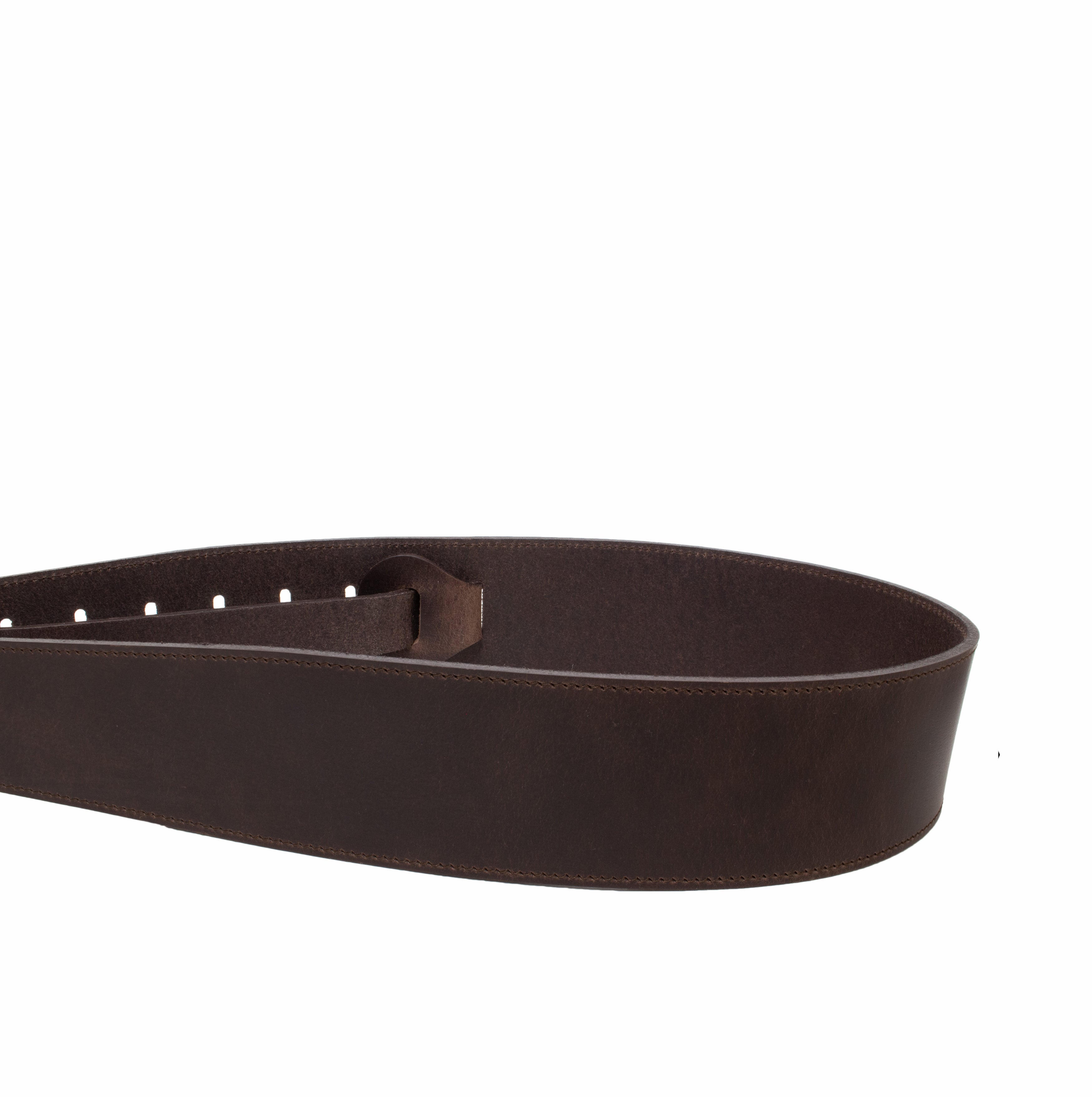 Sangle de guitare en cuir lisse épais