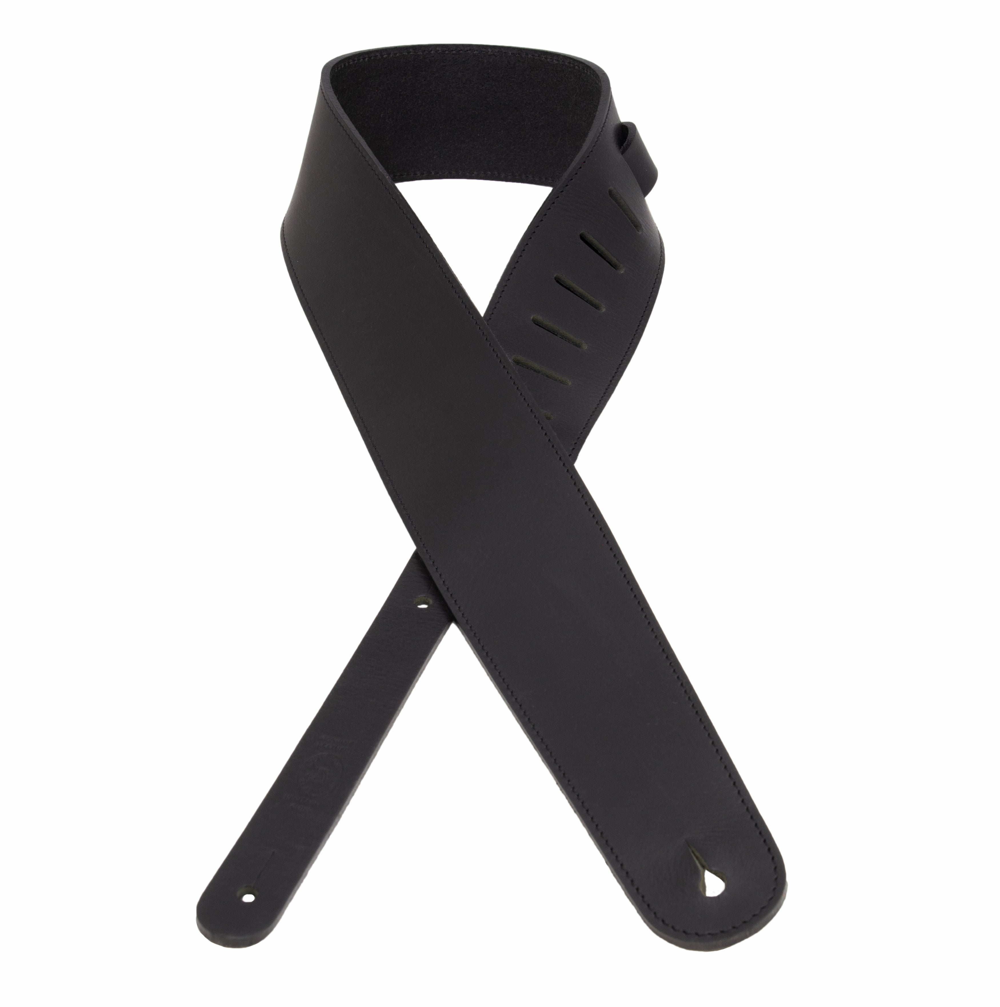 Sangle de guitare en cuir lisse épais