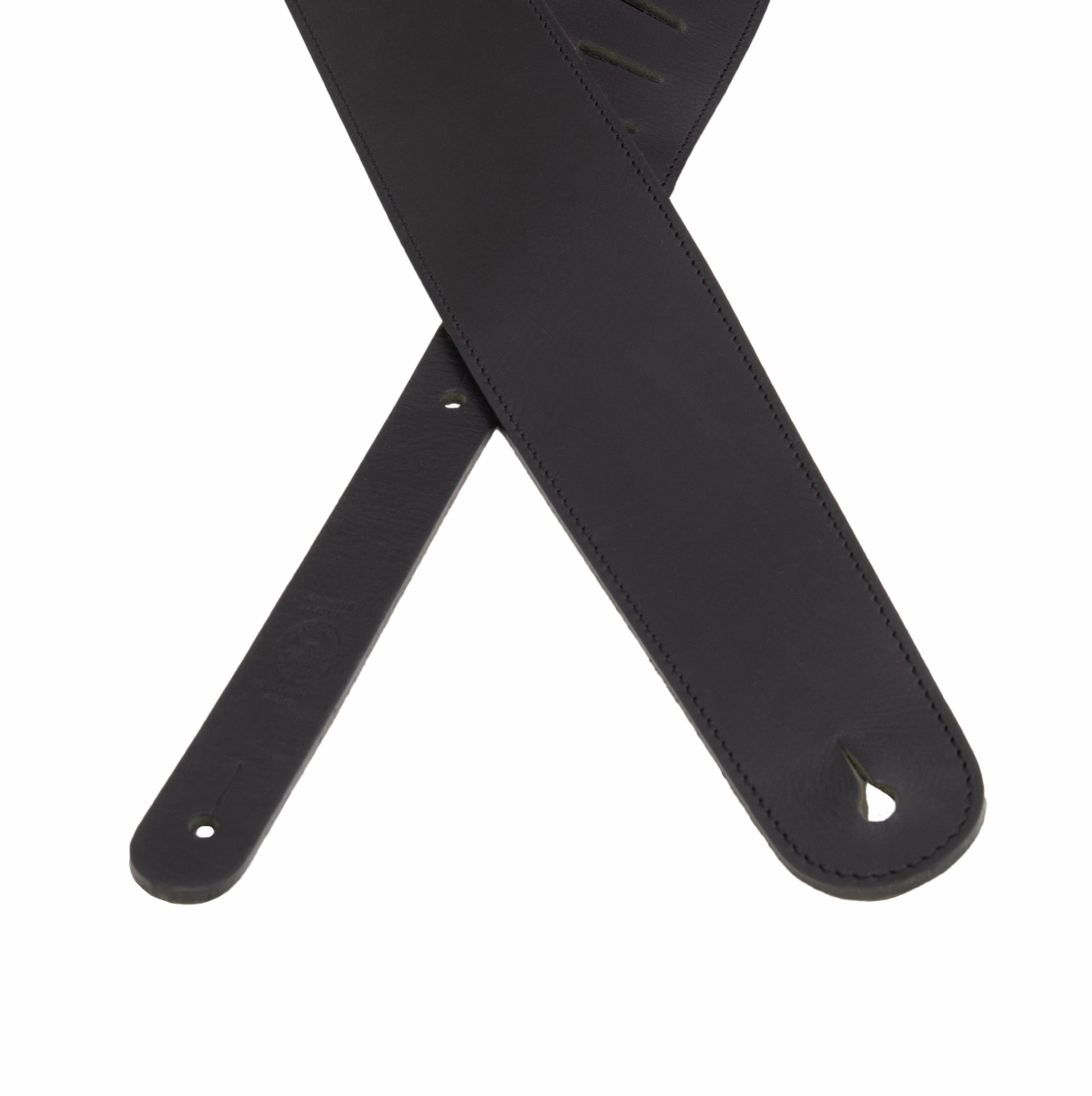 Sangle de guitare en cuir lisse épais