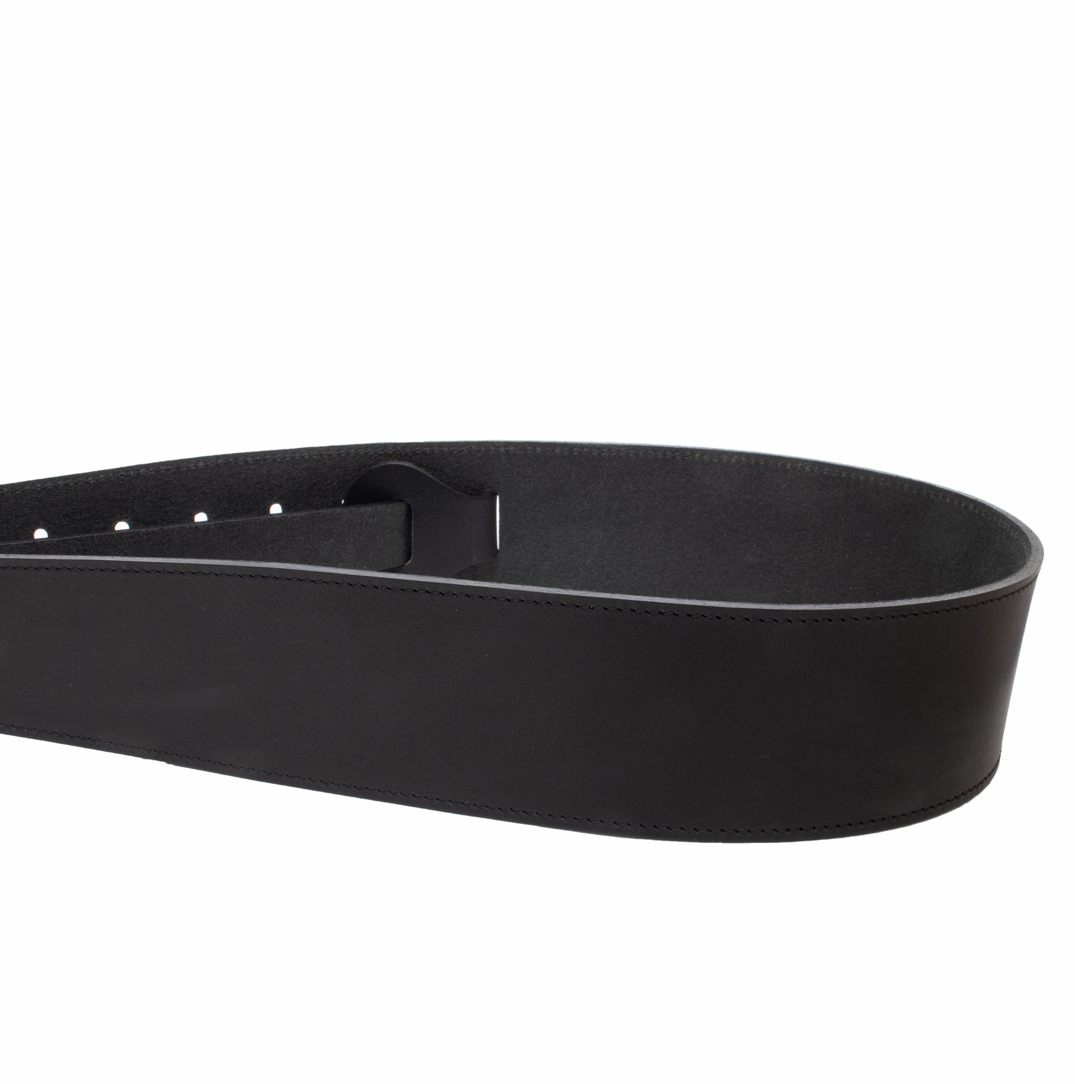 Sangle de guitare en cuir lisse épais