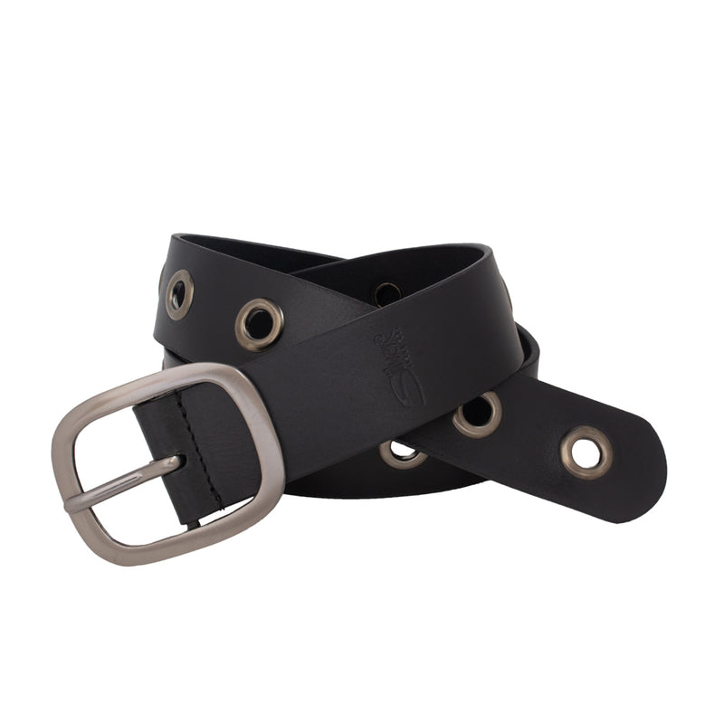 0401~Leather B-SILVER Belt main image 1