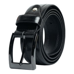 Style 10235CS - 35mm Inset Double Stitched Chicago Screw Men's Leather Dress Belt