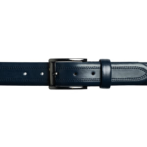 Style 10235CS - 35mm Inset Double Stitched Chicago Screw Men's Leather Dress Belt