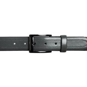 Style 10235CS - 35mm Inset Double Stitched Chicago Screw Men's Leather Dress Belt