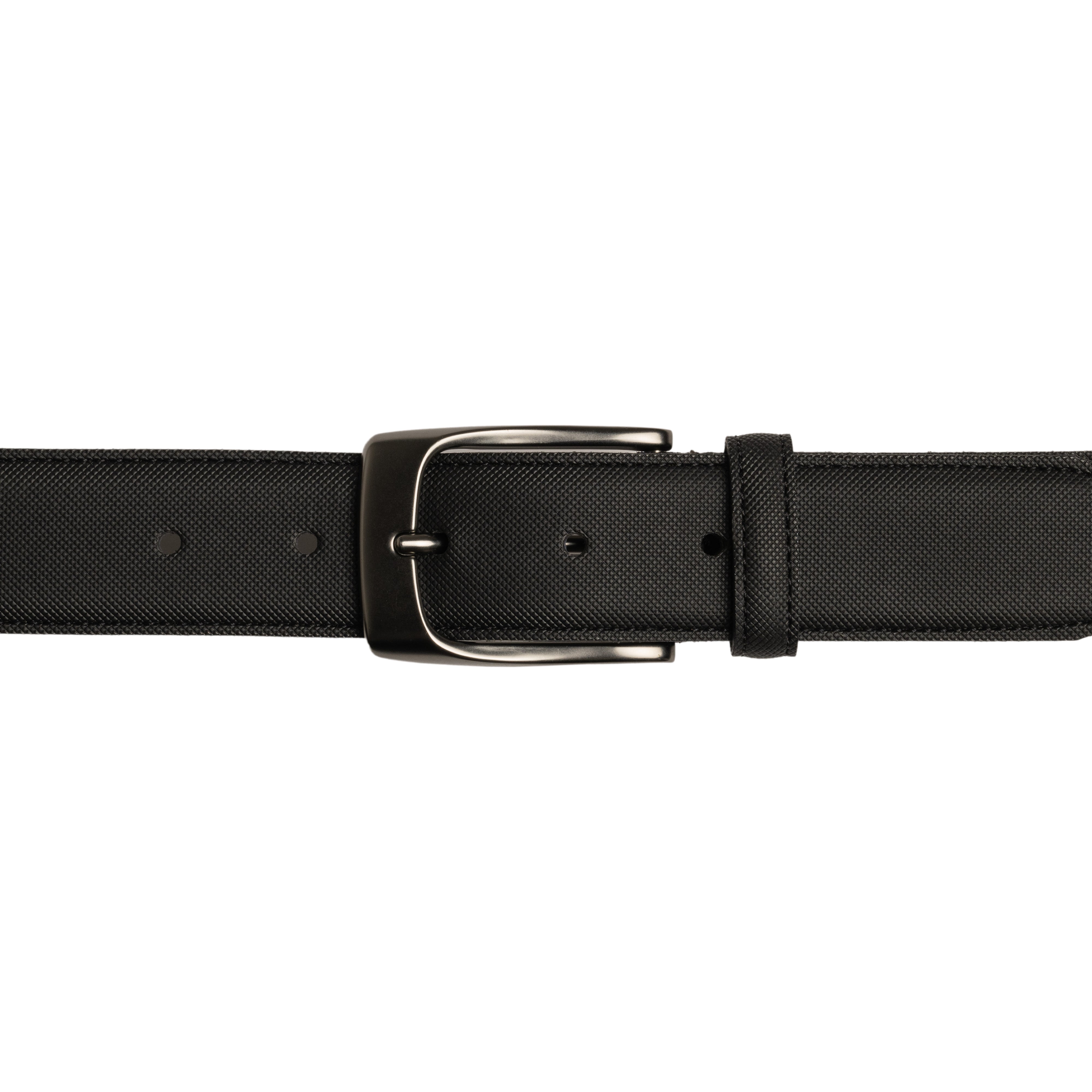 Style 10236 - Ceinture habillée basique texturée 35 mm pour homme