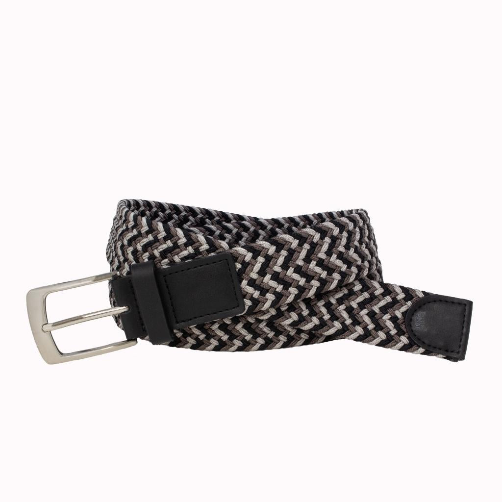 Style 014132 - Ceinture de golf tressée multicolore Glenayr 35 mm pour homme