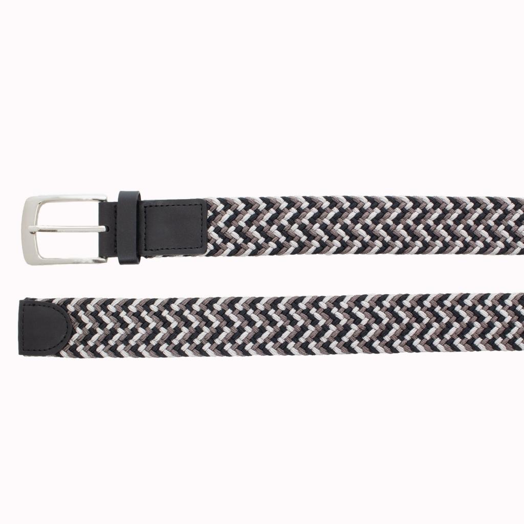 Style 014132 - Ceinture de golf tressée multicolore Glenayr 35 mm pour homme