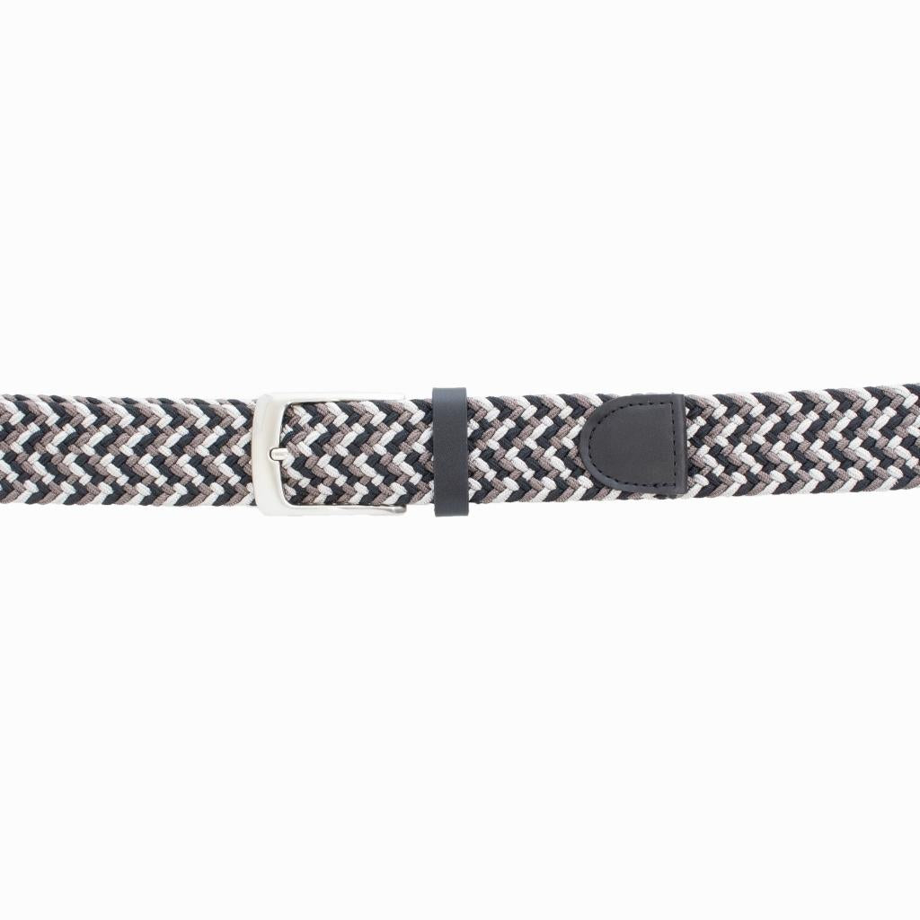 Style 014132 - Ceinture de golf tressée multicolore Glenayr 35 mm pour homme