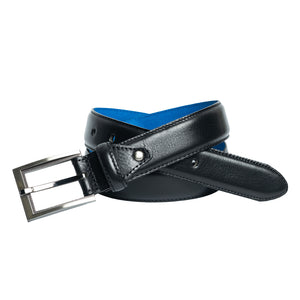 Shrunken Italian Full Grain Leather Belt with Chicago Screw Tab