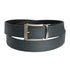 Steel Blue belt with a silver buckle on a white background