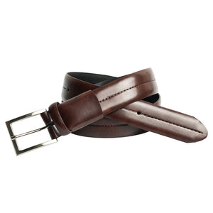 Style 10820-Ceinture habillée à rainure centrale et couture 35 mm