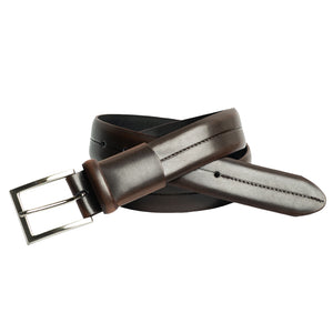 Style 10820-Ceinture habillée à rainure centrale et couture 35 mm