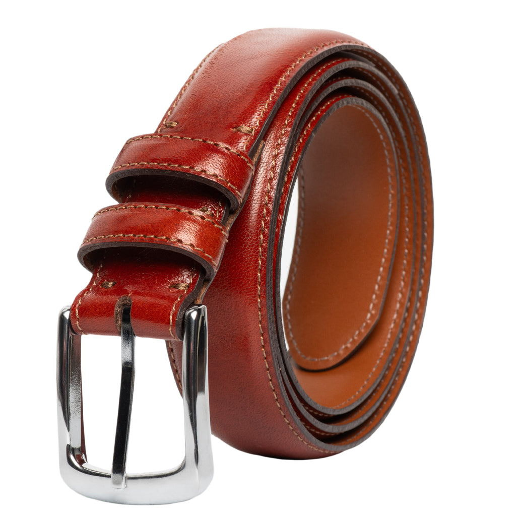 Double Keeper Italian full-grain leather.