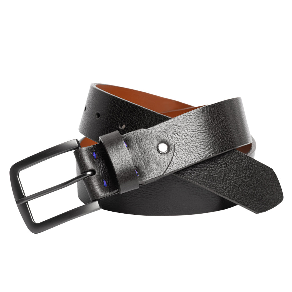 Naturally Shrunken Full Grain Italian Leather Belt