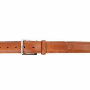 Hand Stained full Grain Italian Leather With Double Stitched Feather Edge