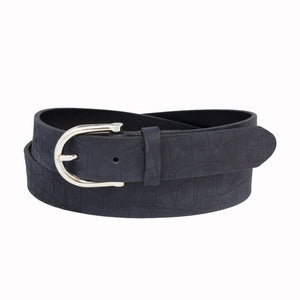 Olivia-Ceinture en cuir italien pleine fleur 30 mm