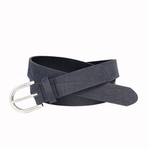 Olivia-Ceinture en cuir italien pleine fleur 30 mm