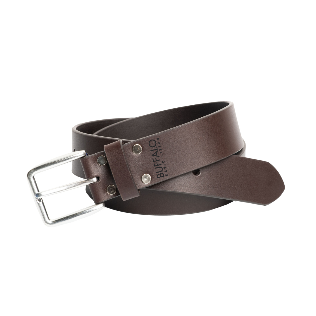 Buffalo David Bitton 38MM Smooth Full Grain Leather Belt