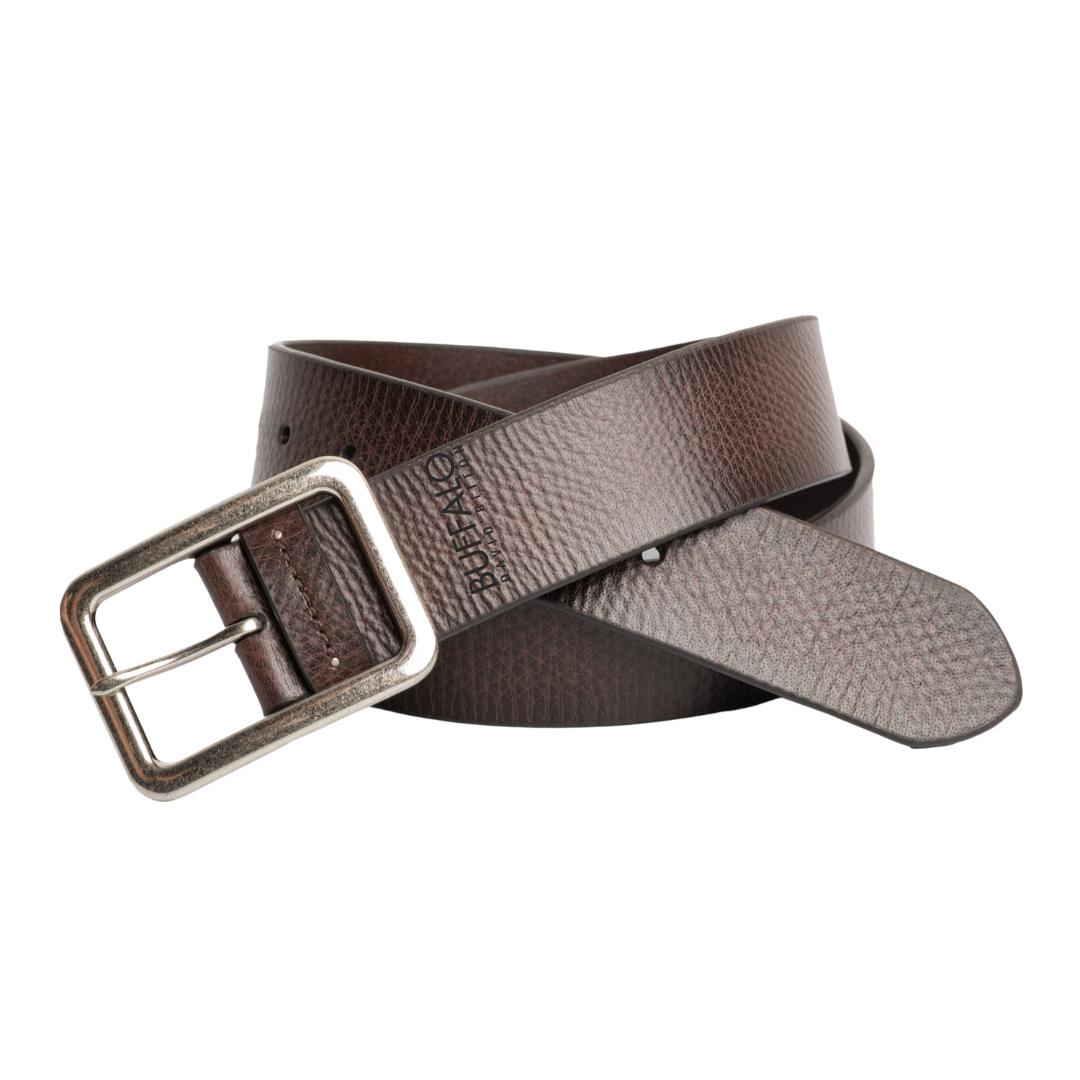 Buffalo David Bitton 38MM Textured Full Grain Leather Belt