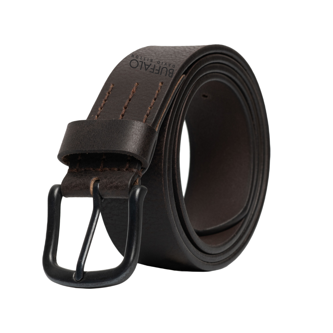 Buffalo David Bitton 38MM Shrunken Full Grain Leather Belt