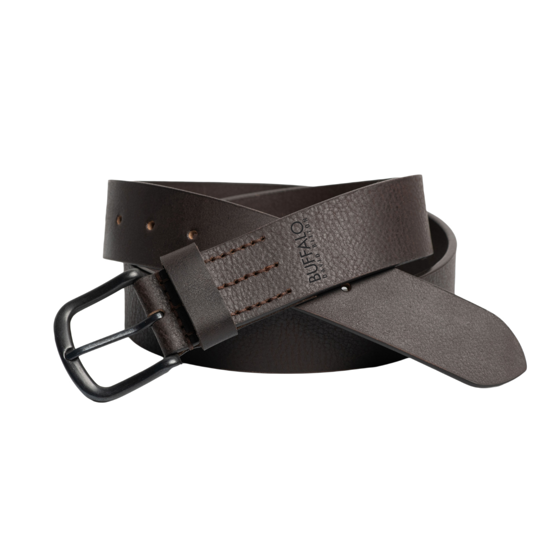 Buffalo David Bitton 38MM Shrunken Full Grain Leather Belt
