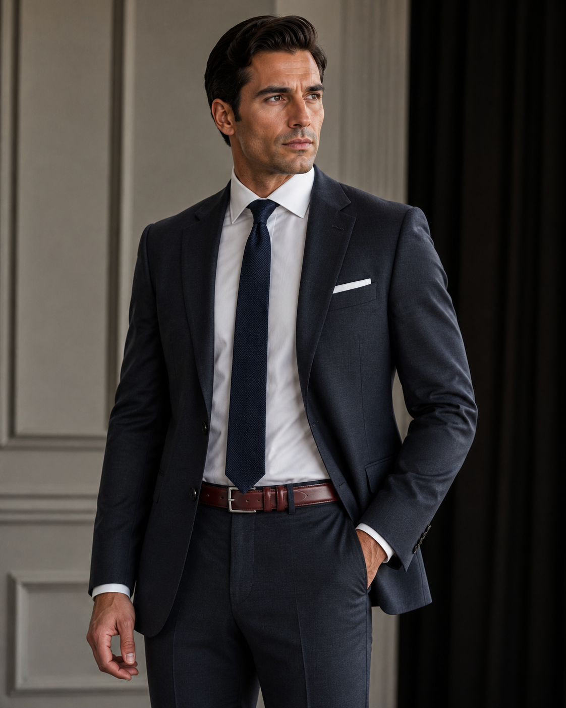 Double Keeper Italian full-grain leather.