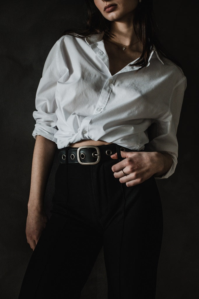 Silver Jeans Co. Ceinture en cuir véritable épais 38 mm