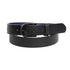 Pebble Grain Finish Belt with Black Horseshoe Buckle