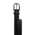 Pebble Grain Finish Belt with Black Horseshoe Buckle