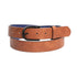 Pebble Grain Finish Belt with Black Horseshoe Buckle