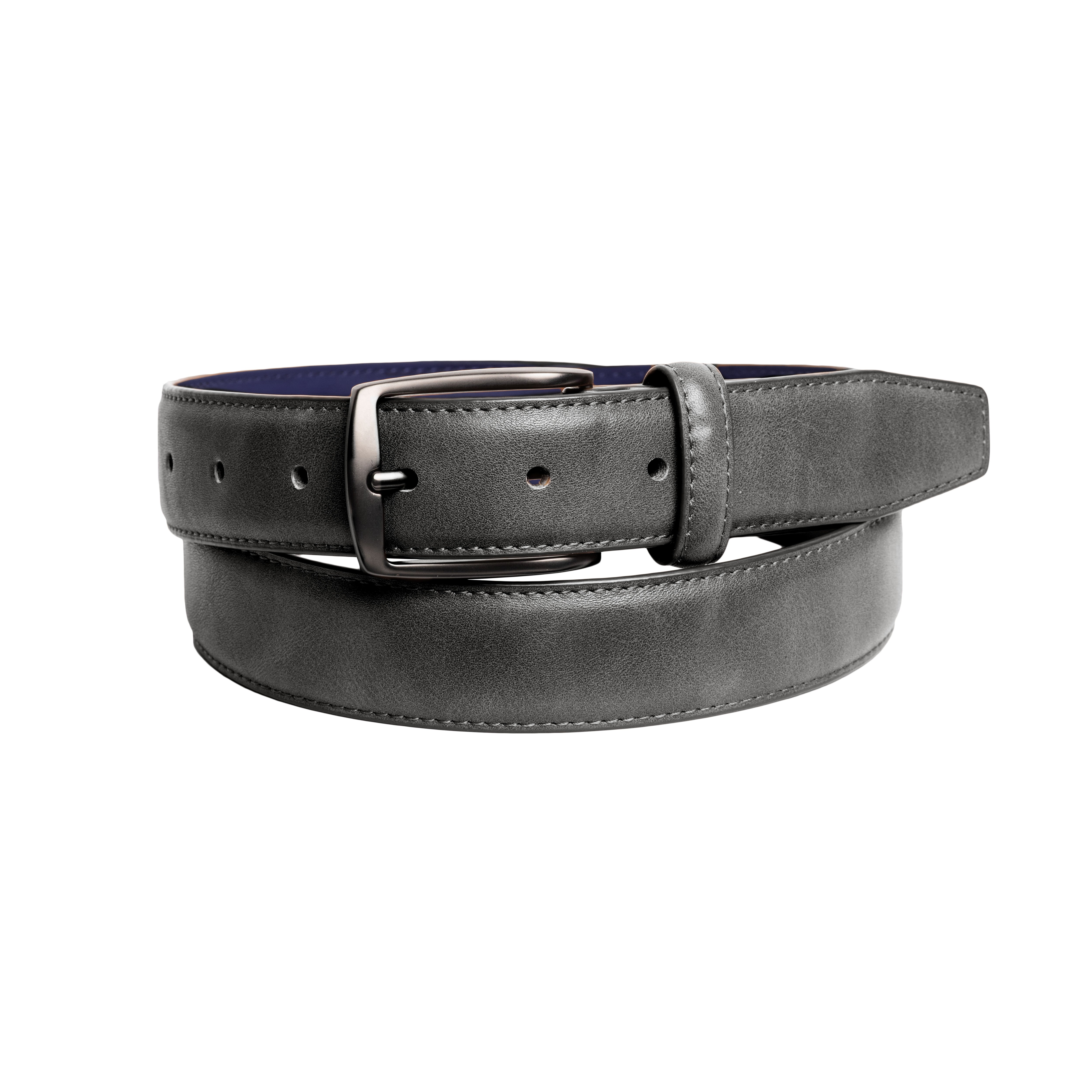 Vintage Hand Stained Single Edge Stitched Belt With Gunmetal Buckle