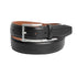 Pebble Finish Italian Leather Belt with Edge Stitching