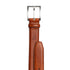 Pebble Finish Italian Leather Belt with Edge Stitching