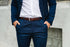 Textured Edge Stitched Italian Leather Belt