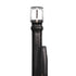 Textured Edge Stitched Italian Leather Belt