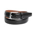 Smooth Finish Italian Leather Belt with Edge Stitching