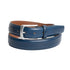 Smooth Finish Italian Leather Belt with Edge Stitching