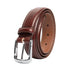 Smooth Finish Italian Leather Belt with Edge Stitching