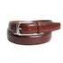 Smooth Finish Italian Leather Belt with Edge Stitching