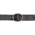 Silver Jeans Co. 35mm Genuine Leather Belt in black leather with centre bar buckle antique brass finish