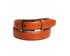 Nick Graham pebble finish Italian leather belt in Tan with a 35 millimetre width and metal buckle closure.