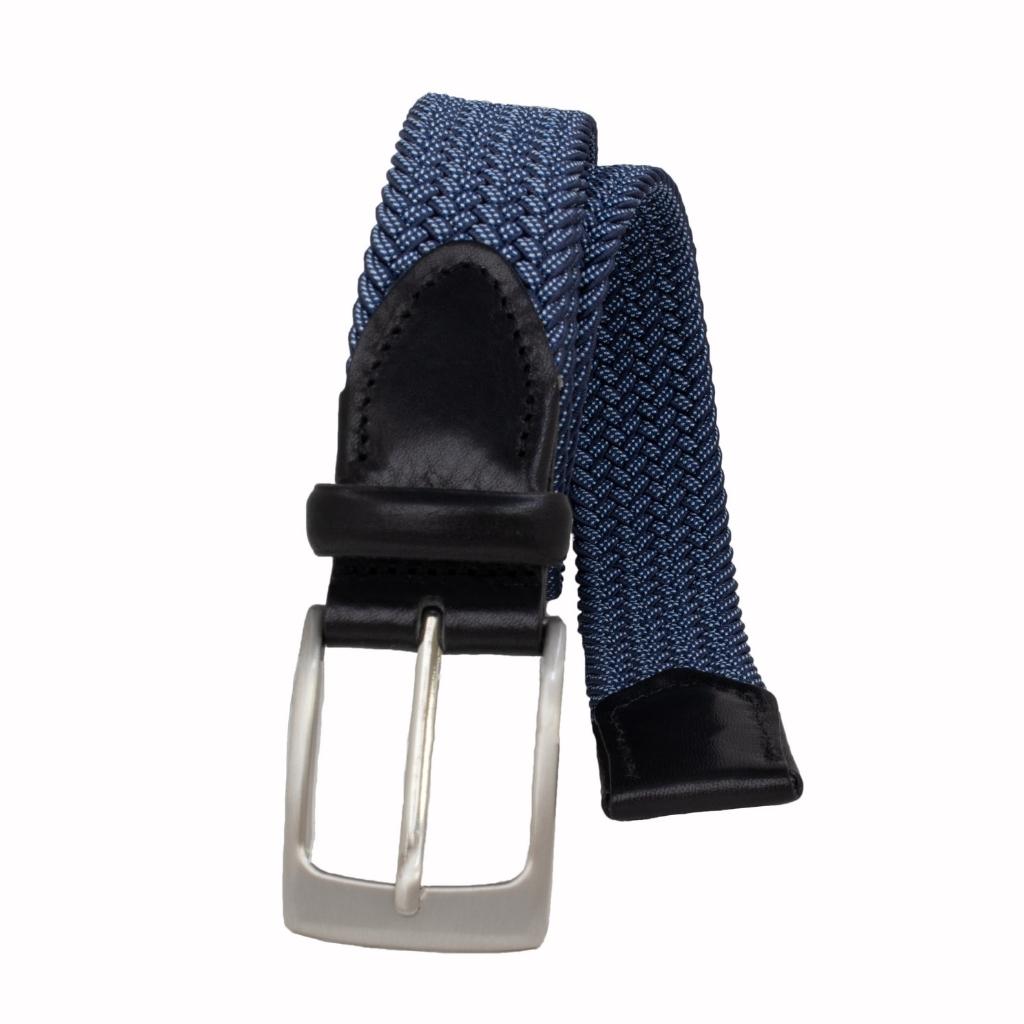 Style 014132 - Ceinture de golf tressée multicolore Glenayr 35 mm pour homme