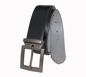 Style 014195- Bracelet réversible 35 mm pour homme avec boucle de harnais amovible en métal