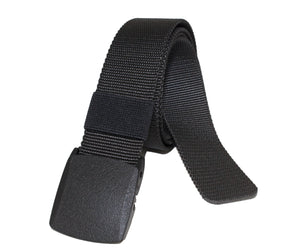 Style 014198 - Bracelet en nylon de 38 mm pour hommes avec pince en plastique noir non métallique haute densité sur la boucle