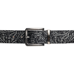 Style 014208- Men's 40mm Floral Emboss Belt