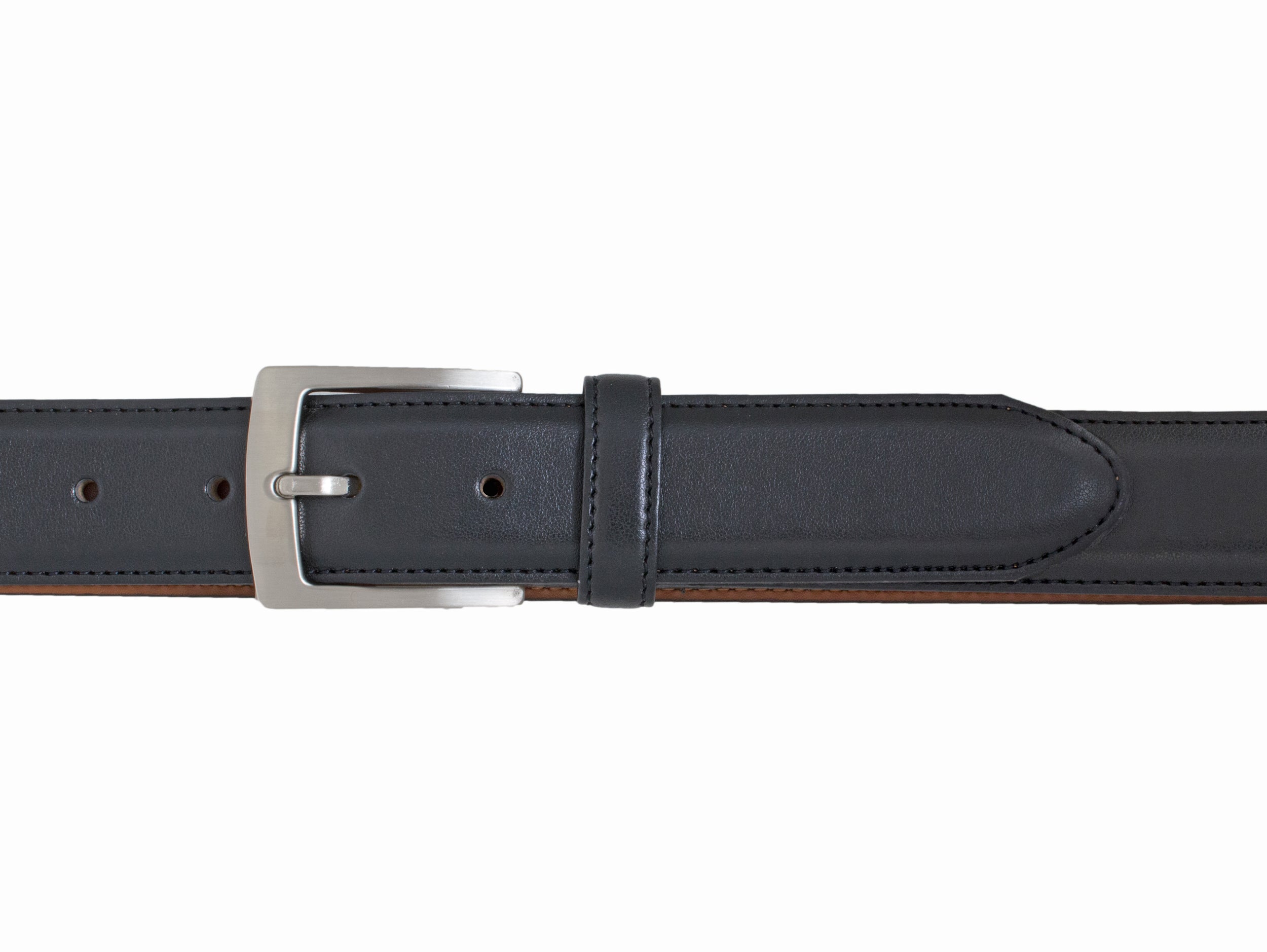 Style 10219 - Ceinture en cuir cousue 35 mm