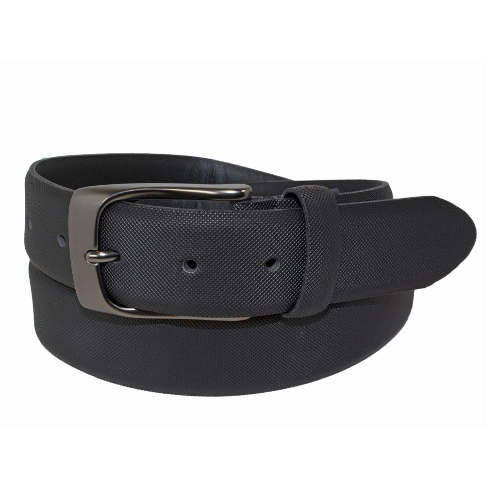 Style 10236 - Ceinture habillée basique texturée 35 mm pour homme